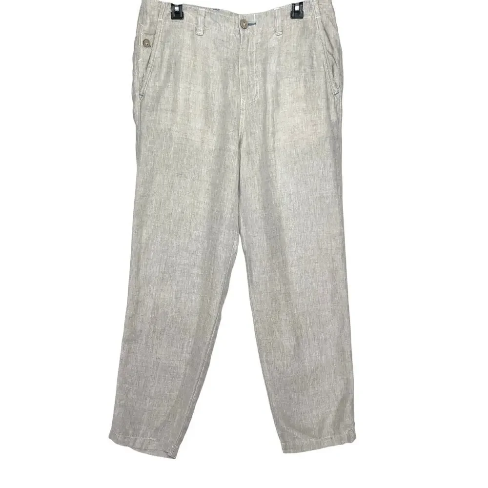 TOMMY BAHAMAS Relax Men’s Linen Straight Leg Trouser Pant 34/30